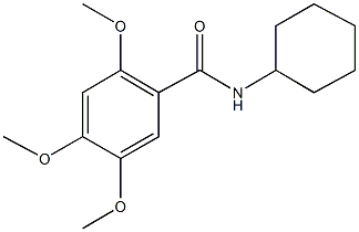 N-cyclohexyl-2,4,5-trimethoxybenzamide Struktur