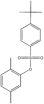 2,5-dimethylphenyl 4-tert-butylbenzenesulfonate Struktur