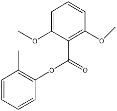 2-methylphenyl 2,6-dimethoxybenzoate Struktur