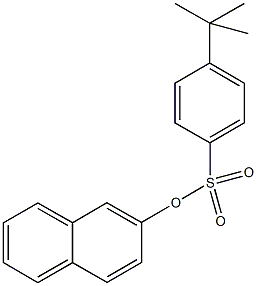 2-naphthyl 4-tert-butylbenzenesulfonate Struktur