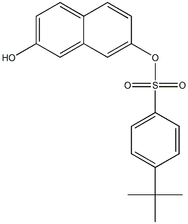 7-hydroxy-2-naphthyl 4-tert-butylbenzenesulfonate Struktur