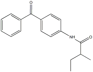 N-(4-benzoylphenyl)-2-methylbutanamide Struktur