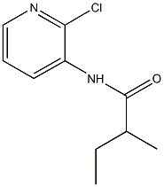 N-(2-chloro-3-pyridinyl)-2-methylbutanamide Struktur