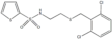 N-{2-[(2,6-dichlorobenzyl)sulfanyl]ethyl}-2-thiophenesulfonamide Struktur