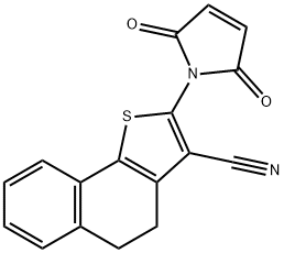 2-(2,5-dioxo-2,5-dihydro-1H-pyrrol-1-yl)-4,5-dihydronaphtho[1,2-b]thiophene-3-carbonitrile Struktur