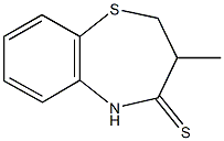 3-methyl-2,3-dihydro-1,5-benzothiazepine-4(5H)-thione Struktur