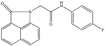 N-(4-fluorophenyl)-2-(2-oxobenzo[cd]indol-1(2H)-yl)acetamide Struktur