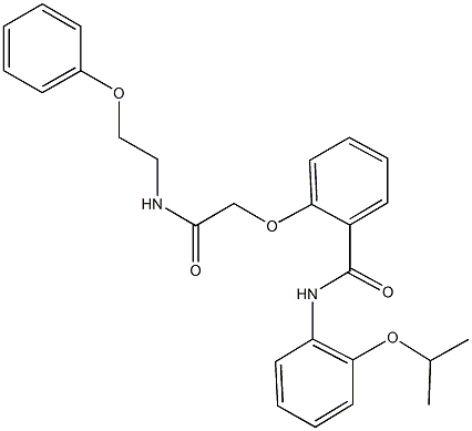 N-(2-isopropoxyphenyl)-2-{2-oxo-2-[(2-phenoxyethyl)amino]ethoxy}benzamide Struktur