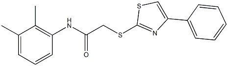 N-(2,3-dimethylphenyl)-2-[(4-phenyl-1,3-thiazol-2-yl)sulfanyl]acetamide Struktur