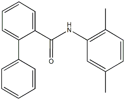 N-(2,5-dimethylphenyl)[1,1'-biphenyl]-2-carboxamide Struktur