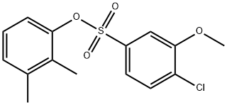 2,3-dimethylphenyl 4-chloro-3-methoxybenzenesulfonate Struktur