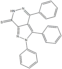 2,3,4-triphenyl-2,6-dihydro-7H-pyrazolo[3,4-d]pyridazine-7-thione Struktur