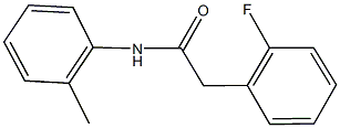 2-(2-fluorophenyl)-N-(2-methylphenyl)acetamide Struktur