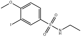 N-ethyl-3-iodo-4-methoxybenzenesulfonamide Struktur