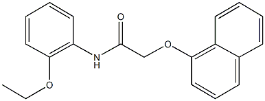 N-(2-ethoxyphenyl)-2-(1-naphthyloxy)acetamide Struktur