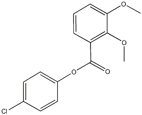 4-chlorophenyl 2,3-dimethoxybenzoate Struktur