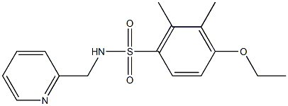 4-ethoxy-2,3-dimethyl-N-(2-pyridinylmethyl)benzenesulfonamide Struktur