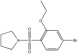 5-bromo-2-(1-pyrrolidinylsulfonyl)phenyl ethyl ether Struktur