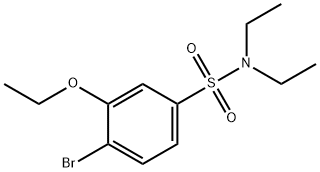 4-bromo-3-ethoxy-N,N-diethylbenzenesulfonamide Struktur