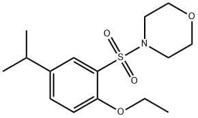 ethyl 4-isopropyl-2-(4-morpholinylsulfonyl)phenyl ether Struktur