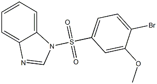 5-(1H-benzimidazol-1-ylsulfonyl)-2-bromophenyl methyl ether Struktur