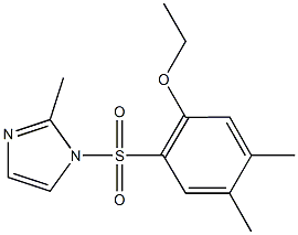 4,5-dimethyl-2-[(2-methyl-1H-imidazol-1-yl)sulfonyl]phenyl ethyl ether Struktur