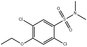 2,5-dichloro-4-ethoxy-N,N-dimethylbenzenesulfonamide Struktur