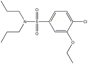 4-chloro-3-ethoxy-N,N-dipropylbenzenesulfonamide Struktur