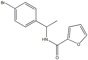 N-[1-(4-bromophenyl)ethyl]-2-furamide Struktur