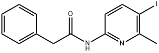 N-(5-iodo-6-methyl-2-pyridinyl)-2-phenylacetamide Struktur