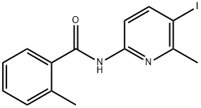 N-(5-iodo-6-methyl-2-pyridinyl)-2-methylbenzamide Struktur