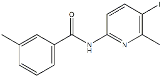 N-(5-iodo-6-methyl-2-pyridinyl)-3-methylbenzamide Struktur