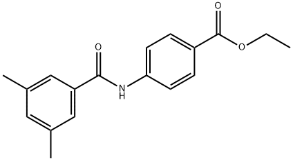 ethyl 4-[(3,5-dimethylbenzoyl)amino]benzoate Struktur