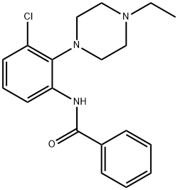 N-[3-chloro-2-(4-ethyl-1-piperazinyl)phenyl]benzamide Struktur