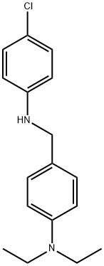 4-[(4-chloroanilino)methyl]-N,N-diethylaniline Struktur