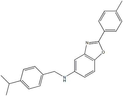 N-(4-isopropylbenzyl)-N-[2-(4-methylphenyl)-1,3-benzoxazol-5-yl]amine Struktur