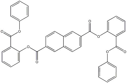 bis[2-(phenoxycarbonyl)phenyl] 2,6-naphthalenedicarboxylate Struktur