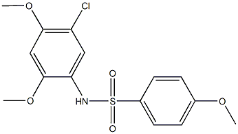 N-(5-chloro-2,4-dimethoxyphenyl)-4-methoxybenzenesulfonamide Struktur