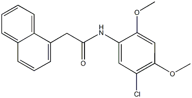 N-(5-chloro-2,4-dimethoxyphenyl)-2-(1-naphthyl)acetamide Struktur