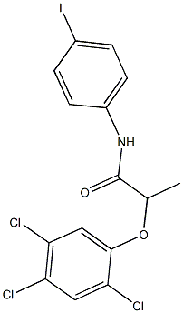 N-(4-iodophenyl)-2-(2,4,5-trichlorophenoxy)propanamide Struktur