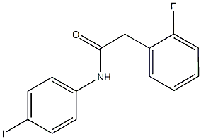 2-(2-fluorophenyl)-N-(4-iodophenyl)acetamide Struktur