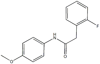 2-(2-fluorophenyl)-N-(4-methoxyphenyl)acetamide Struktur