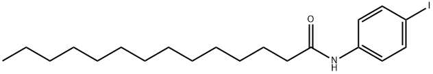 N-(4-iodophenyl)tetradecanamide Struktur