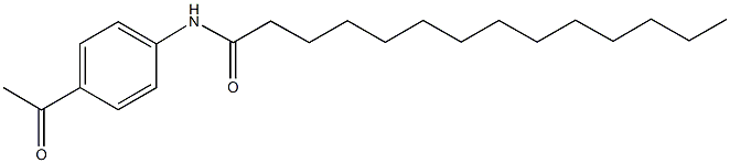 N-(4-acetylphenyl)tetradecanamide Struktur