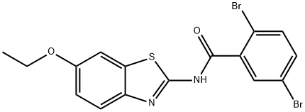 2,5-dibromo-N-(6-ethoxy-1,3-benzothiazol-2-yl)benzamide Struktur