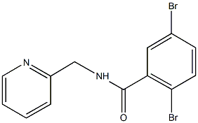 2,5-dibromo-N-(2-pyridinylmethyl)benzamide Struktur