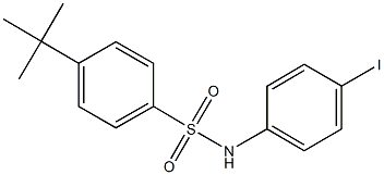 4-tert-butyl-N-(4-iodophenyl)benzenesulfonamide Struktur