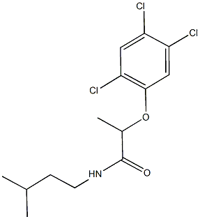 N-isopentyl-2-(2,4,5-trichlorophenoxy)propanamide Struktur