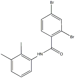 2,4-dibromo-N-(2,3-dimethylphenyl)benzamide Struktur