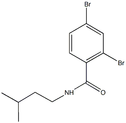 2,4-dibromo-N-isopentylbenzamide Struktur